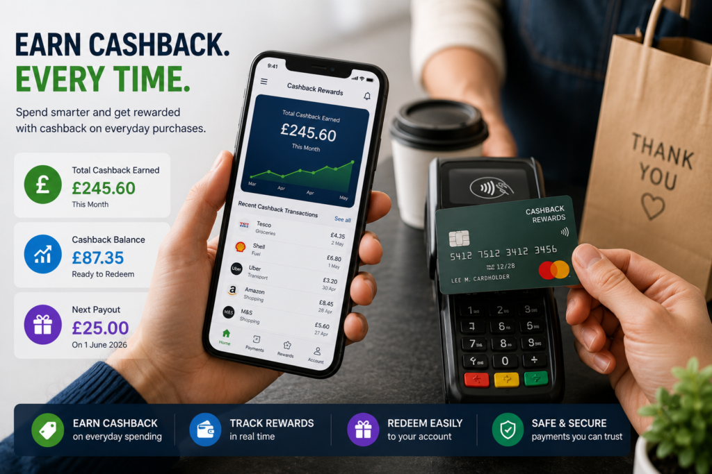 Cashback credit card rewards UK