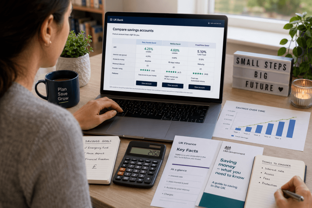 Best Savings Accounts in the UK 2026 comparing interest rates and savings options.