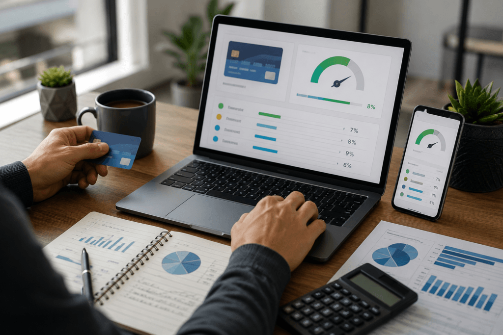 Reducing credit card balances to improve credit score