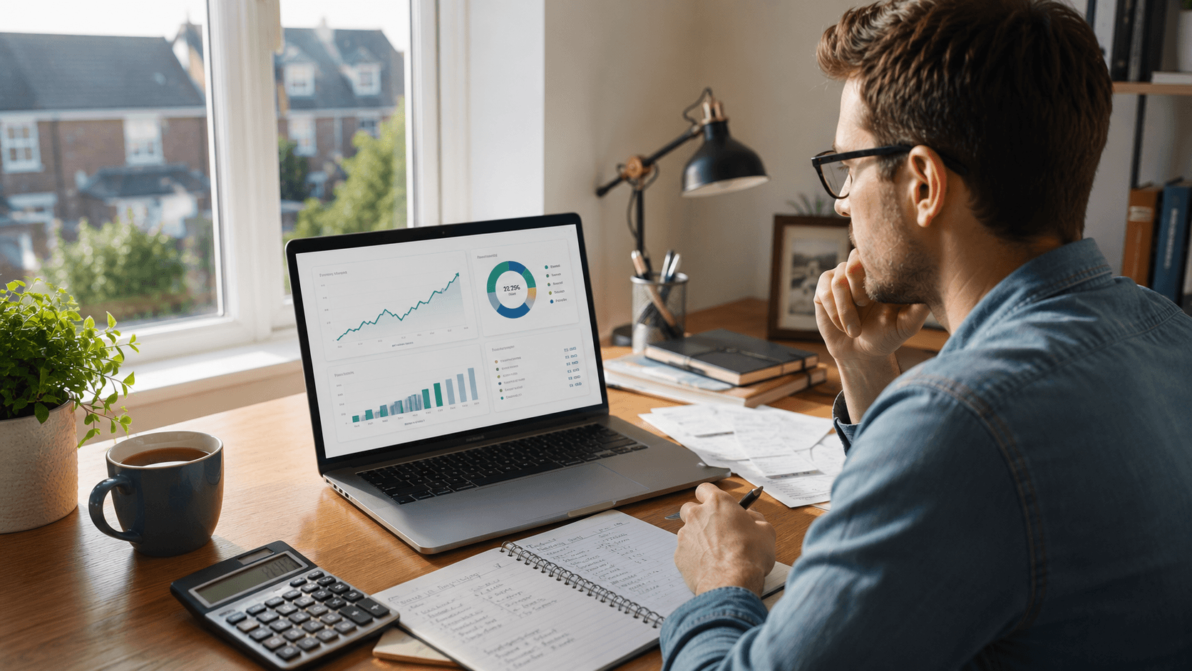 How Much Emergency Fund Do You Need? UK saver calculating emergency savings goals and monthly expenses