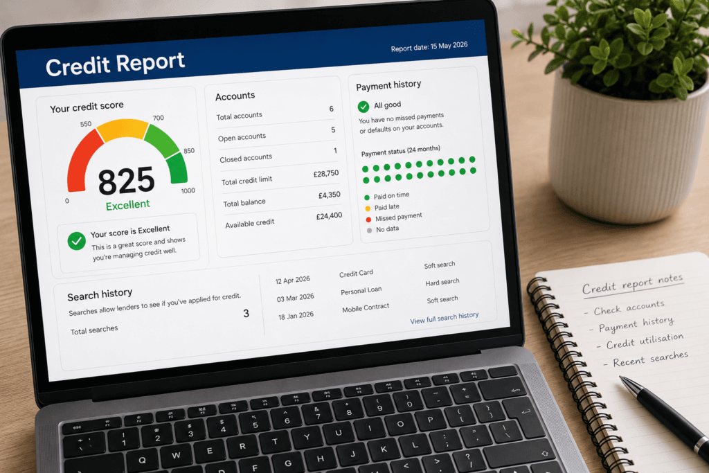 Reviewing a free credit report online UK in 2026